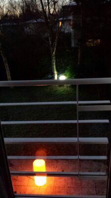 Lumières d'ambiance dans le jardin