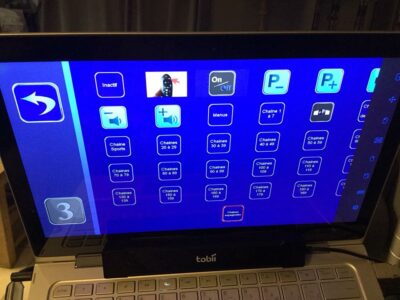 écran Pictocom pilotant la télévision